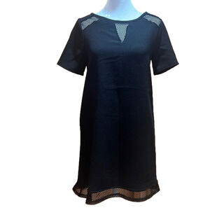 Royal Peach Black Dress